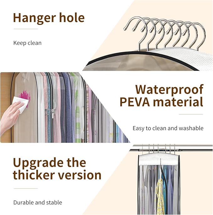 Upgraded Thickened Clear Garment Bags - Image 4