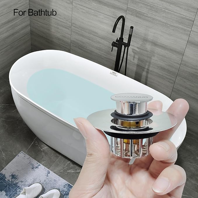 Bathtub Stopper | Shower Drain Hair Catcher, Pop-up Tub Stopper - Image 2