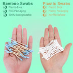 Natural Bamboo Cotton Swabs, Eco-Friendly & Biodegradable – Comfortable and Soft - Image 4