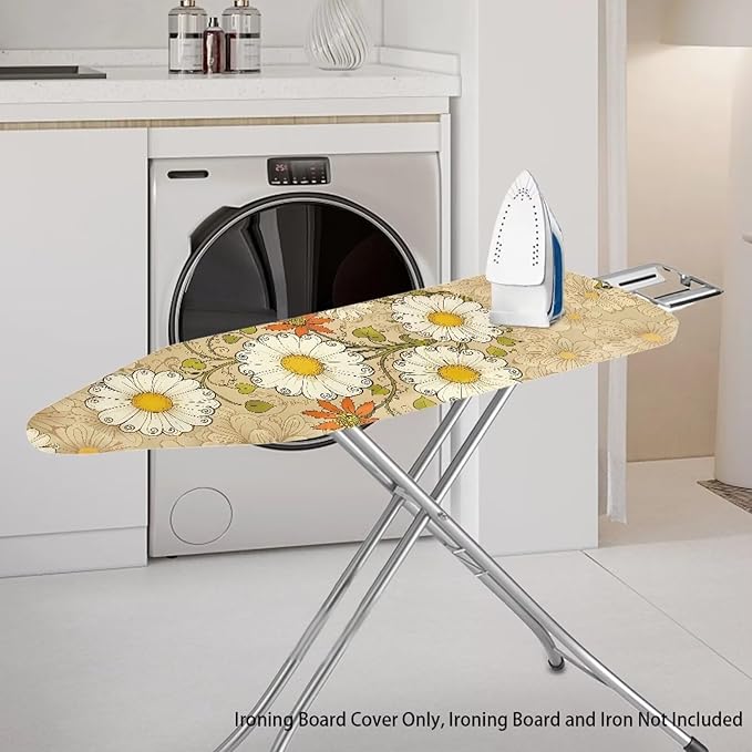 Daisy Print Ironing Board Cover and Pad Heat Reflective Stain Resistant Iron - Image 2