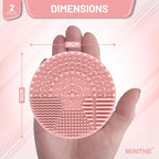 MINTHE™ Makeup Brush Cleaner Mat | 2 Pack | Silicone Make up Cleaning Pad - Image 5