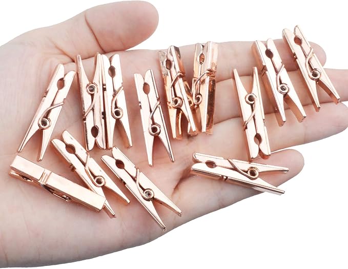 Jdesun 50 Pieces Photo Clips, Mini Plastic Picture Paper Clip Clothespins Peg - Image 5