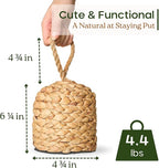 4.4lbs Natural Door Stopper for Bottom of Door Decorative Heavy Duty Door Stop - Image 2