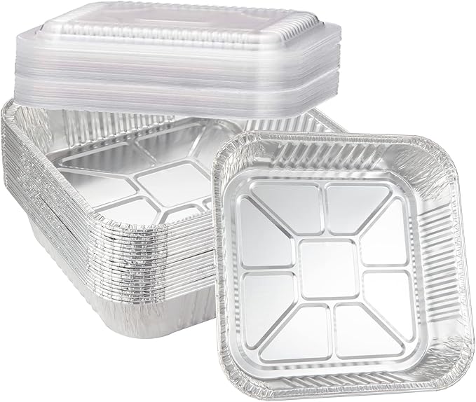 20-Pack Disposable Aluminum Foil Tins by Waytiffer