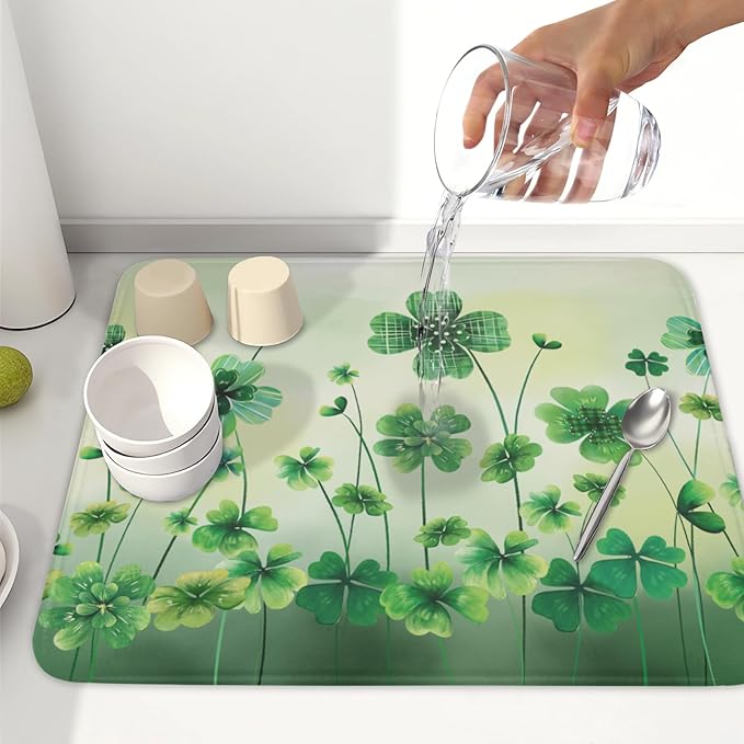 St Patrick's Day Dish Drying Mat - Image 6