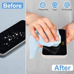 Frienda 12 Pack Large Microfiber Glass Cleaning Cloths 12 x 12 Inch Oversized - Image 5