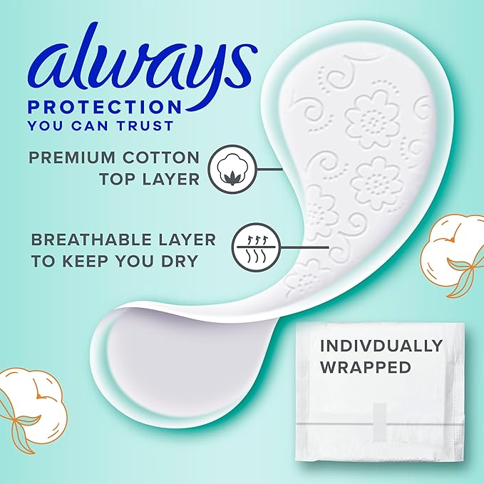 Always Premium Cotton Panty Liners - Image 2