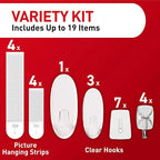 Command Clear Variety Pack, Including 8 Pairs of Picture Hangers, 4 Clear Wire - Image 3