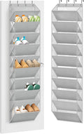 AOODA 10 Tier Clear Over the Door Shoe Organizer Storage, Deep Pockets Large by AOODA