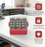 ALCYON Battery Organizer Storage Case, Battery Vault Box Container - Image 2