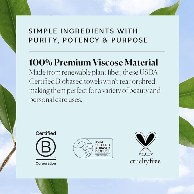 Sky Organics - Gentle Clean Face Towels - 50 XL Single-Use Face Wipes - Ultra - Image 6