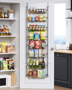 Delamu Over The Door Pantry Organizer, 8-Tier Pantry Door Organizers and Storage by DELAMU