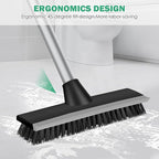 SetSail Floor Scrub Brush with 51-Inch Long Adjustable Handle 2 in 1 Scrape - Image 4
