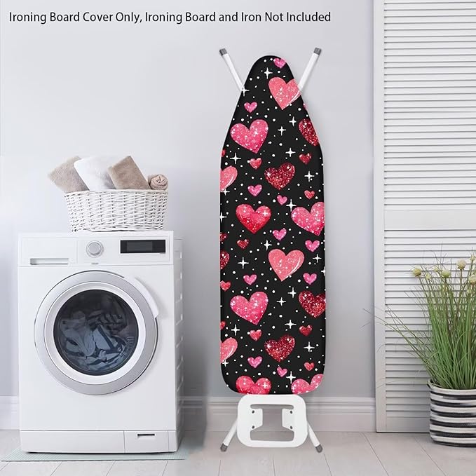 Red Hearts Ironing Board Cover - Image 3