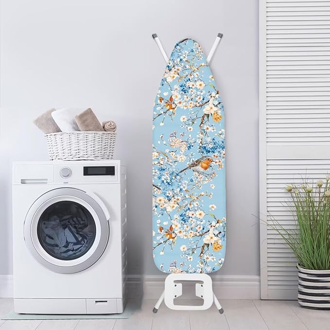 Blue Flower Ironing Board Cover and Pad 15x54 - Image 3