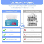 100 Sheet Daily Cleansing Towels Ultra Soft Dry Wipes - Image 5