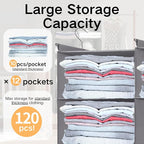 Space-Saving Hanging Closet Storage Organizer – Dual-Row Foldable Shelves - Image 6