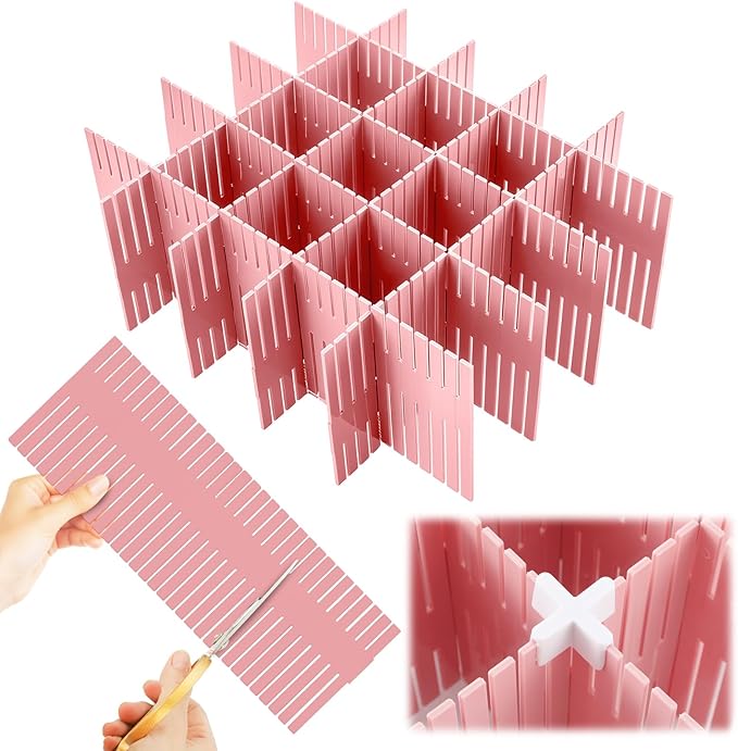 Blosssound 15 Pcs 5.12 Tall Drawer Divider Adjustable Drawer Organizer DIY by Blosssound