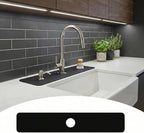 Customizable Kitchen Sink Faucet Mat: 30"Lx5.5"W Bathroom Counter Protector by EazziSwitch
