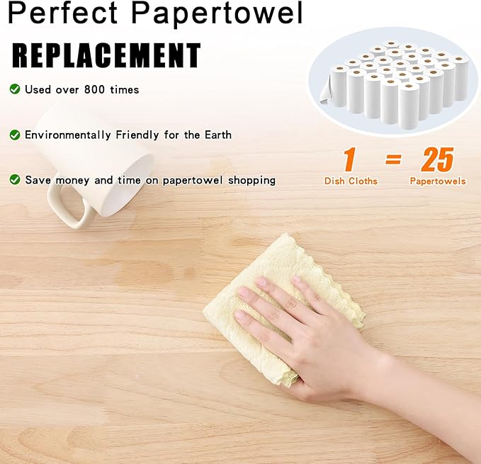 Homaxy 12 Pack Kitchen Dish Cloths, Super Soft and Absorbent Coral Velvet Dish - Image 8