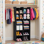 Ofiray-home 6 Tier Hanging Closet Organizer, 16 Compartments Sweater Organizer - Image 2