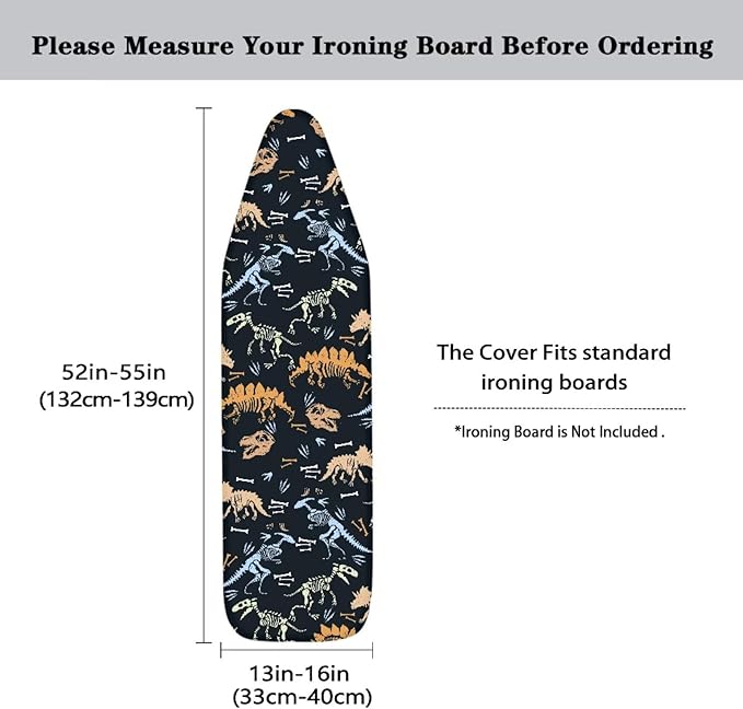 Dinosaur Ironing Covers with Thick Padding and Elasticized Edge Christmas - Image 5