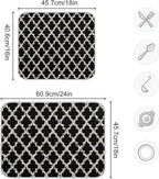 Super Absorbent Dish Drying Mat, Microfiber Fast-Drying Dish Mat, Kitchen Dish - Image 3