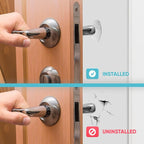 Strongest Home Wall & Door Handle Stopper 3.15" Set of 4 Pieces Clear Rubber - Image 5