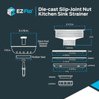 EZ-FLO Kitchen Sink Strainer - Image 6