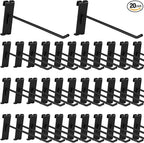 20Pcs Gridwall Hooks, Metal Grid Panel Hanging Peg Hooks, Grid Wall Accessory by Waltool