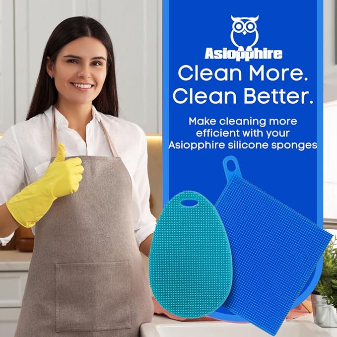 Silicone Dish Sponge Dish Scrubber - Image 8