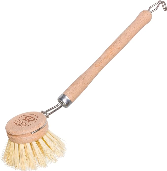 REDECKER Tampico Fiber Bristle 1-1/2-Inch All-Purpose Kitchen Dish Scrub Brush by Redecker