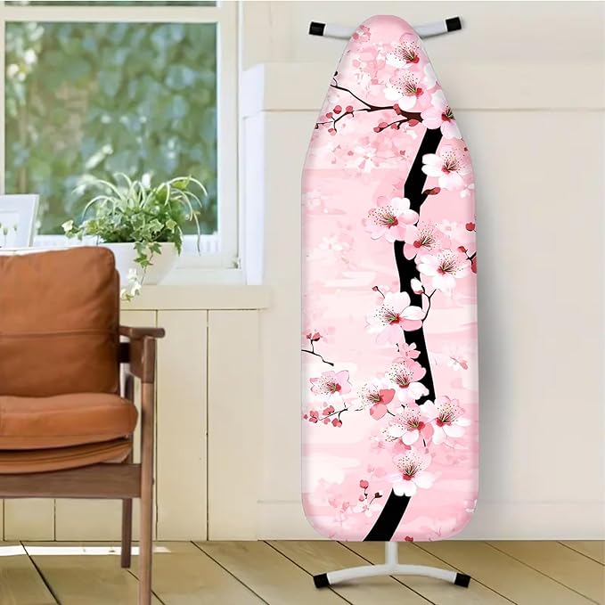 Nuxovilar Pink Cherry Blossom Ironing Board Cover, 15 * 54inch, Fit Most - Image 2
