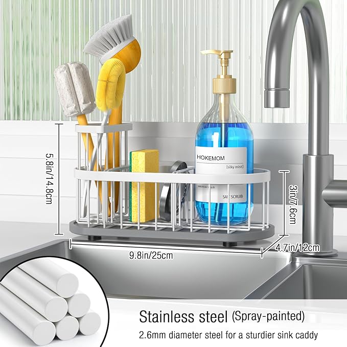 Kitchen Sink Caddy Organizer, Sponge Holder - Image 5