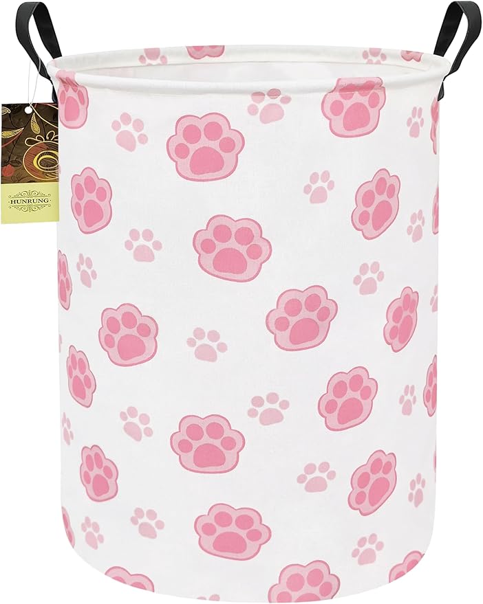 HUNRUNG Laundry Hamper, Large Canvas Fabric Lightweight Storage Basket Toy by HUNRUNG