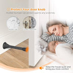 Ravinte Door Stoppers, 12 Pack Black Spring Door Stops - Image 6