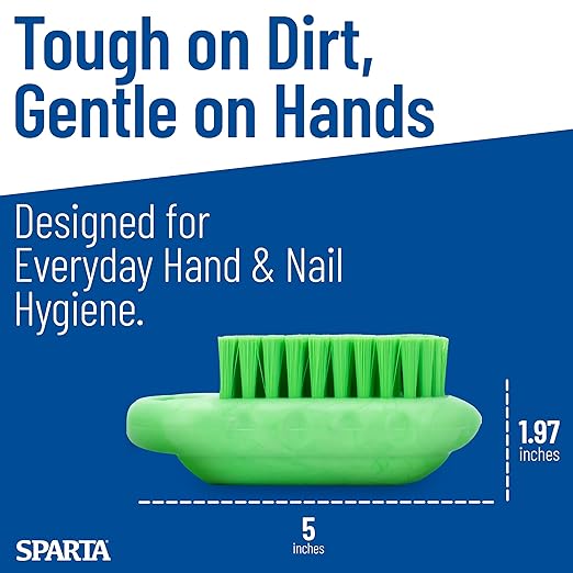 SPARTA Nail Scrub Brush Commercial-Grade, Heavy-Duty Hand and Fingernail Brush - Image 5