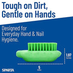 SPARTA Nail Scrub Brush Commercial-Grade, Heavy-Duty Hand and Fingernail Brush - Image 5