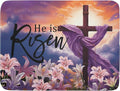 Easter Cross He is Risen Dish Drying Mats 18x24 Inch Spring Drying Mat by Kawani