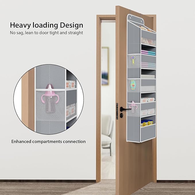 Univivi Hanging Storage Organizer Nursery Closet Cabinet Baby Storage - Image 2