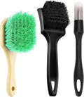 Wheel Rim Tire & Carpet Cleaning Brush Set, Soft & Stiff Bristle Wash Cleaning by Unknown