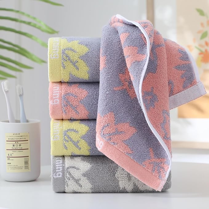 3 Pack Decorative Maple Leaf Hand Towels - Image 3