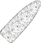 Ironing Board Cover and Pad, 18x49 Extra Wide Thick Iron Padding, Scorch & by Dalykate