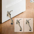 Kickdown Door Stopper, 2 Packs Door Holder to Keep Door Open, 4 Inch One Touch by GoldPig