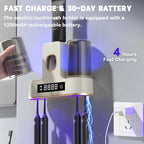 Electric Toothbrush Holders for Bathrooms, Dustproof Smart Toothbrush Holder - Image 5