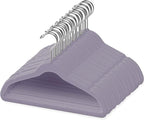 50 Premium Velvet Baby Hangers 11.8" Inch Non-Slip Infant, Ultra Slim by TECHZOO