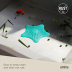 Umbra Starfish Drain Cover/Hair Catcher, Surf Blue - Image 7