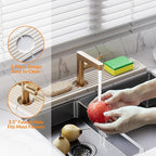23.6 Inch Stone Faucet Mat for Kitchen Sink Splash Guard, Diatomite Sink - Image 4