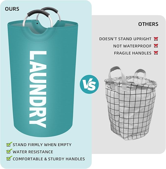 StorageRight 90L Large Laundry Basket, Laundry Hamper, Dirty Clothes Hamper - Image 4