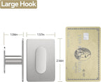 pickpiff Adhesive Towel Hooks for Bathroom: 20LB Extra Strong Wall Hanger for - Image 4
